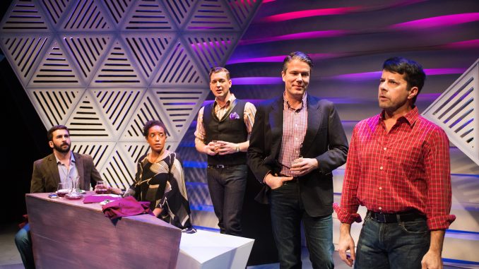 From L to R - Marcus (William Giammona), Susan (Desiree Rogers), Byron (J. Conrad Frank), Christopher (Matt Weimer), Kevin (Scott Cox). Photo by Lois Tema_1