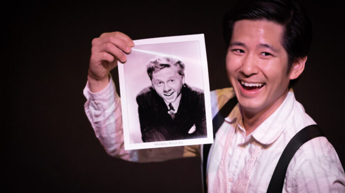 J Elijah Cho as Mickey Rooney with Mickey Rooney photo by Matt Kamimura